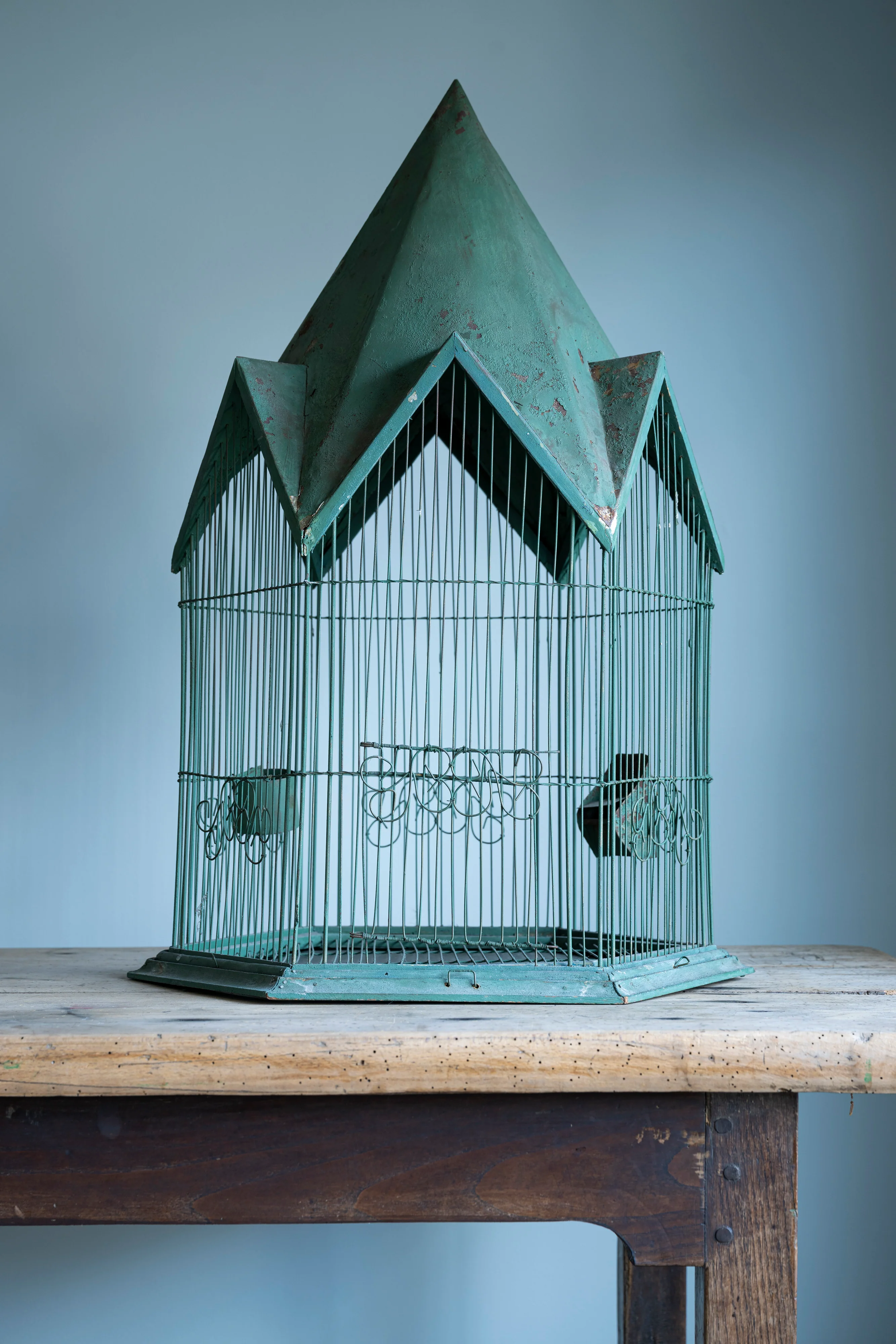 Green Bird Cage