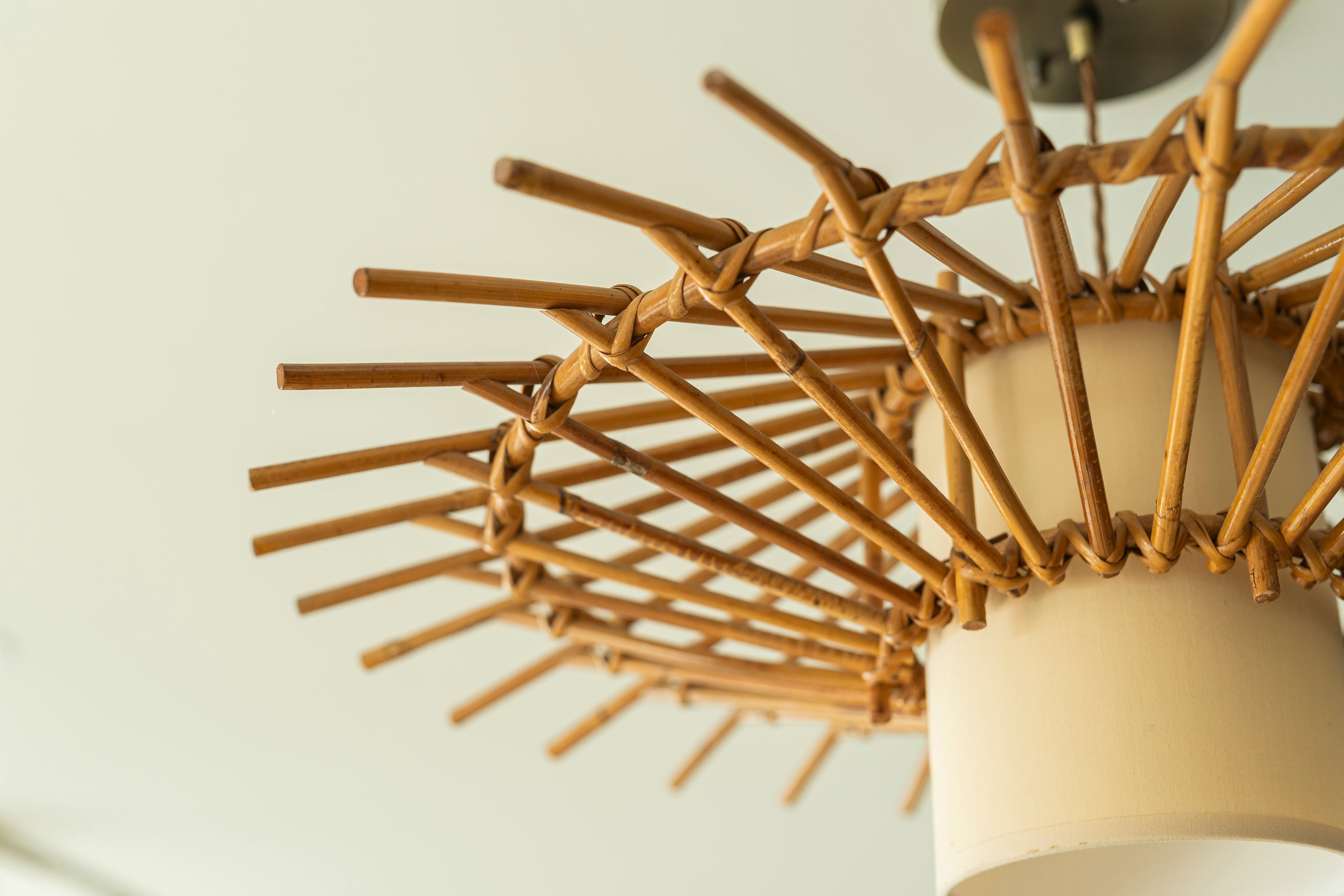 French Rattan Pendant