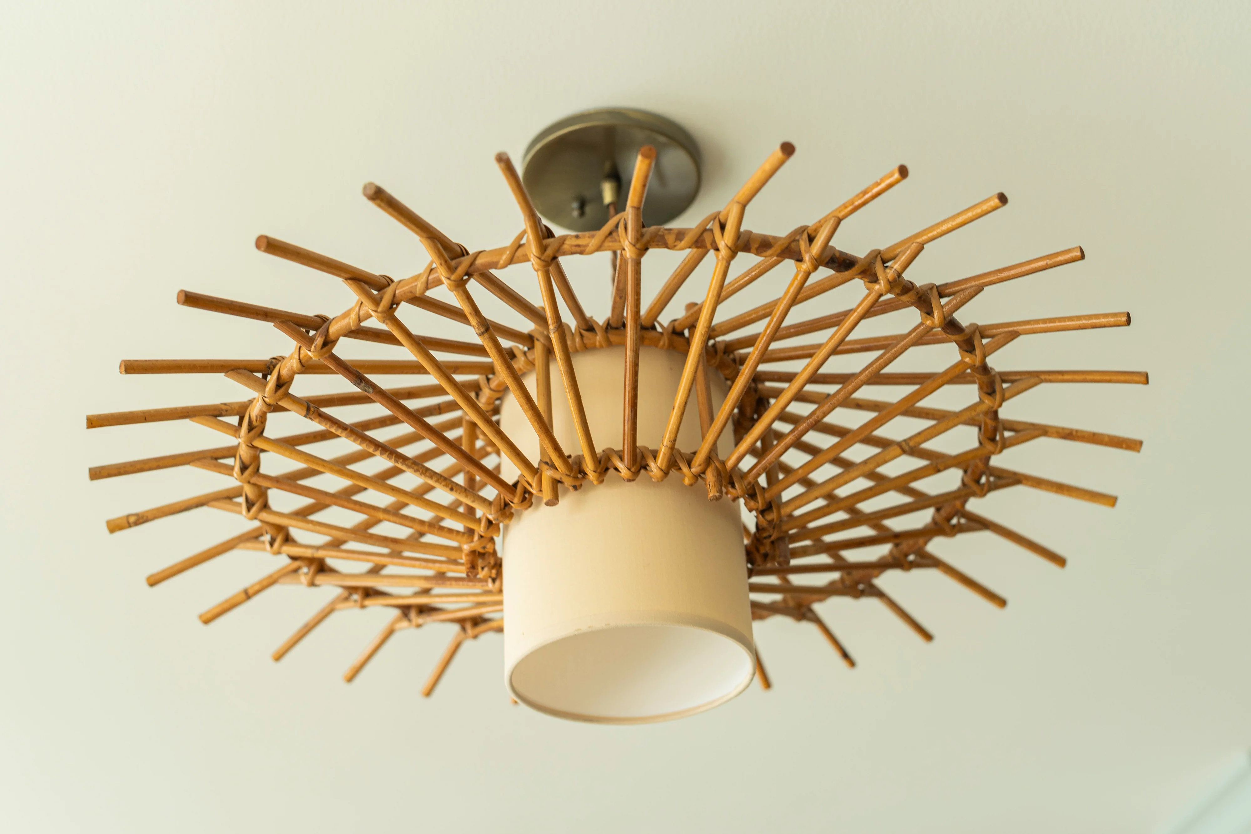 French Rattan Pendant