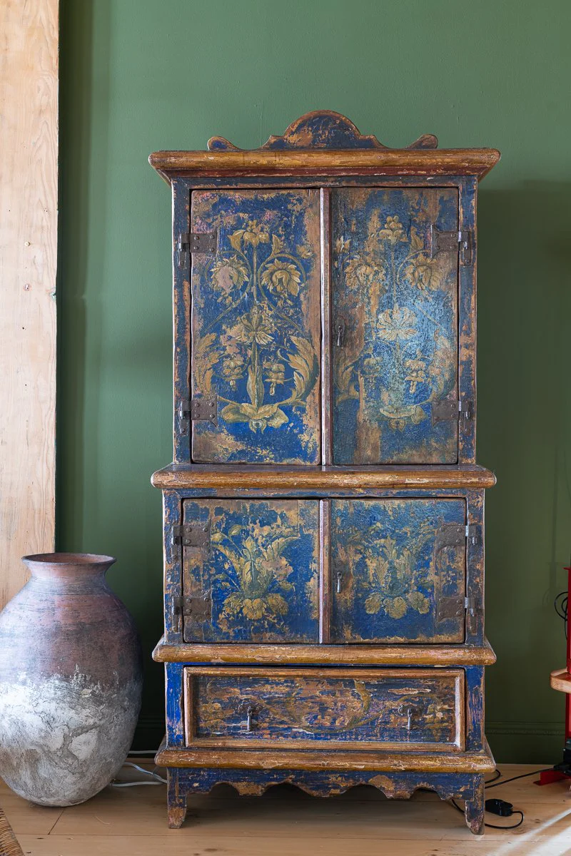 Antique Painted Cabinet