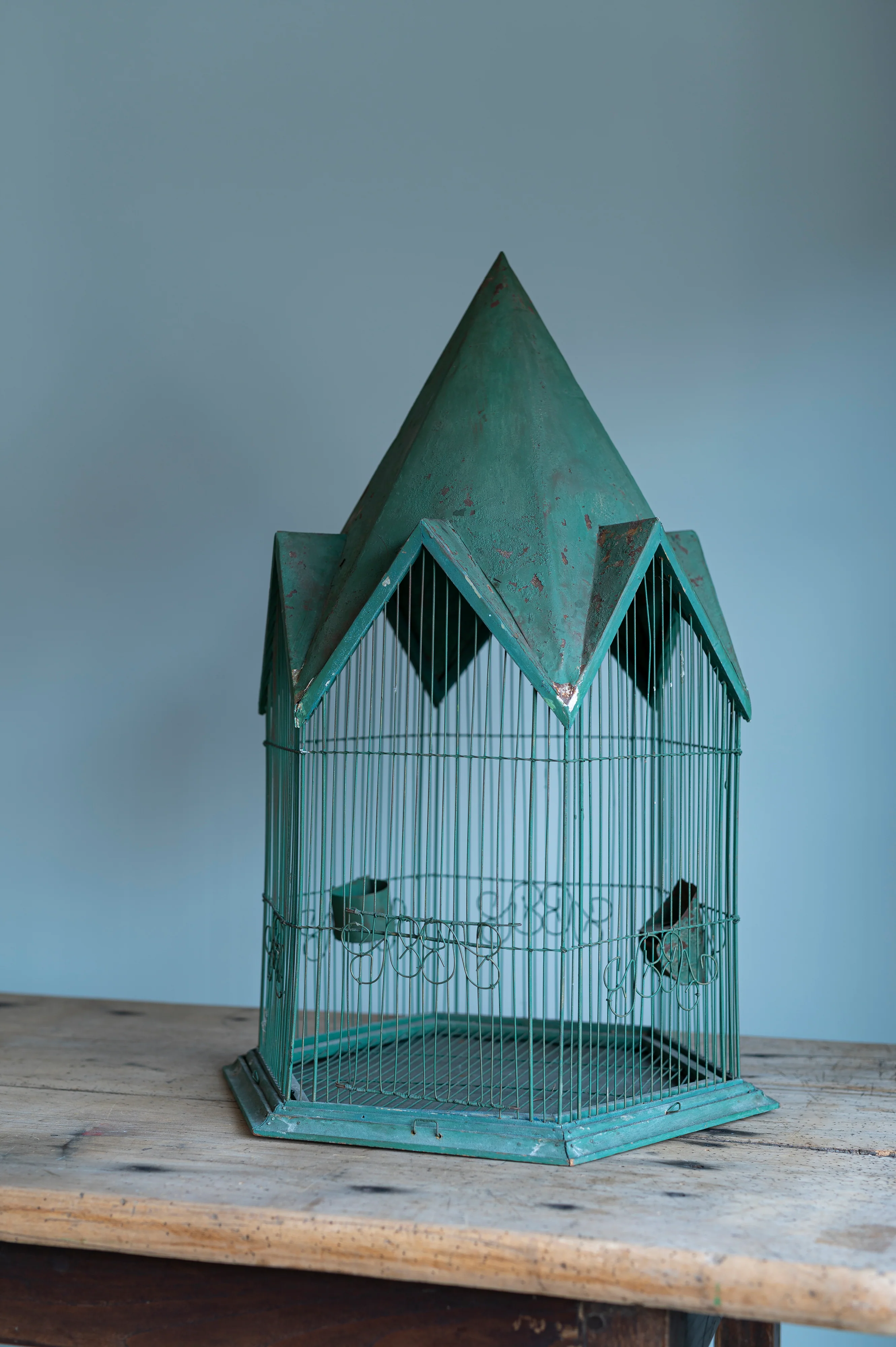 Green Bird Cage