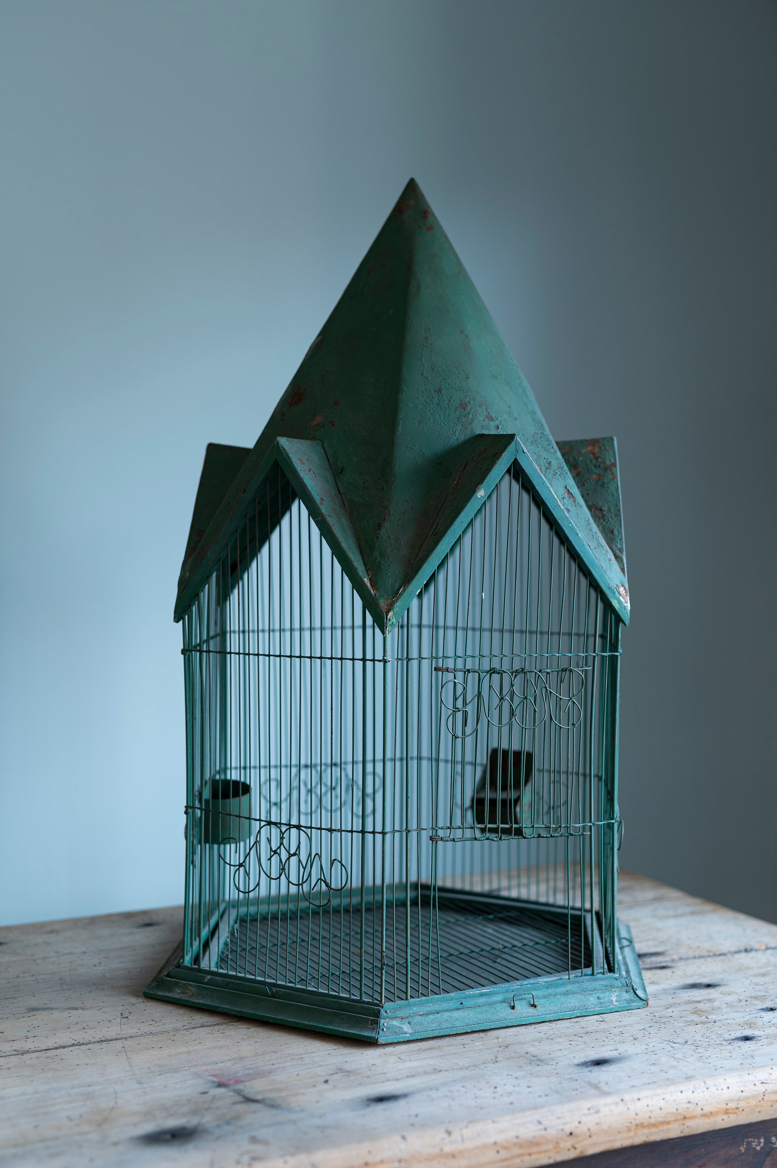 Green Bird Cage